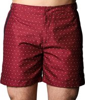 Korte Broek en Zwembroek Heren Sanwin - Rood Tampa Dots - Maat 30 - XS