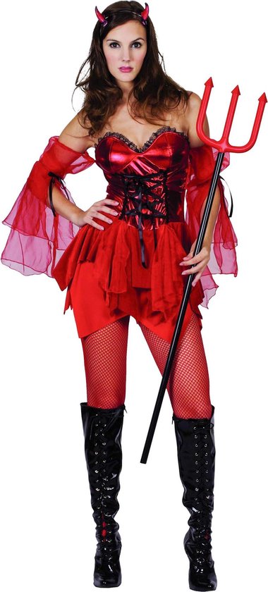 "Duivel kostuum voor dames Halloween outfit - Verkleedkleding - Small"