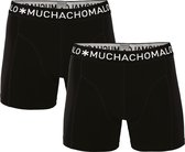 Muchachomalo Basiscollectie Heren Boxershorts - 2 pack - Zwart - Maat M