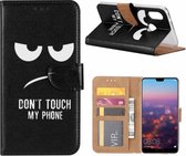 Samsung Galaxy A70Quote En Print Booktype Kunstleer Hoesje Met Pasjesruimte - van Bixb
