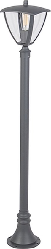 - Moderne Lantaarn - 1 lichts H 1365 mm - Donkergrijs - Buitenverlichting | bol.com