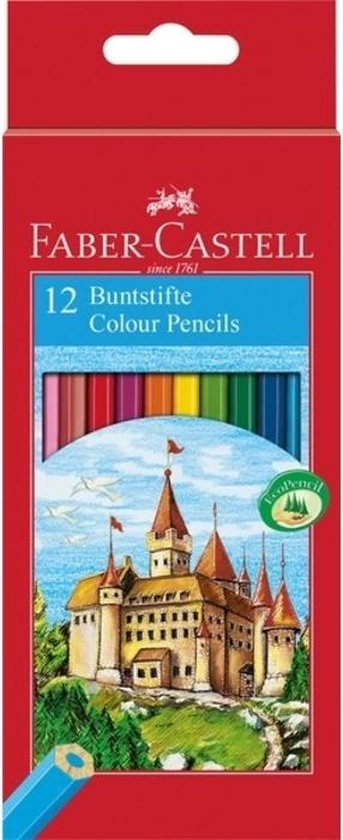 Kleurpotlood Faber Castell Castle kartonnen etui à 12 stuks