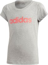 kroeg aspect Rimpels adidas - YG Essentials Linear Tee - Meisjes Shirt - 140 - Grijs | bol.com