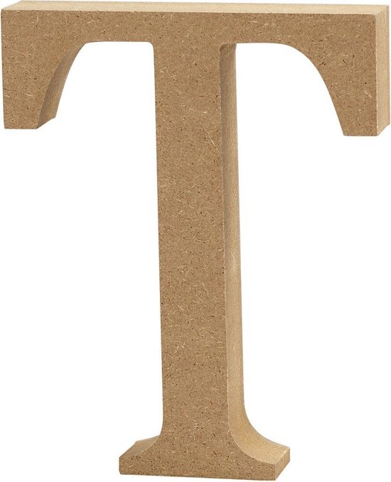 Creative Letter T Mdf 13 Cm