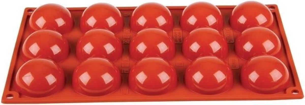 Pavoni Formaflex siliconen bakvorm 15 halve bollen