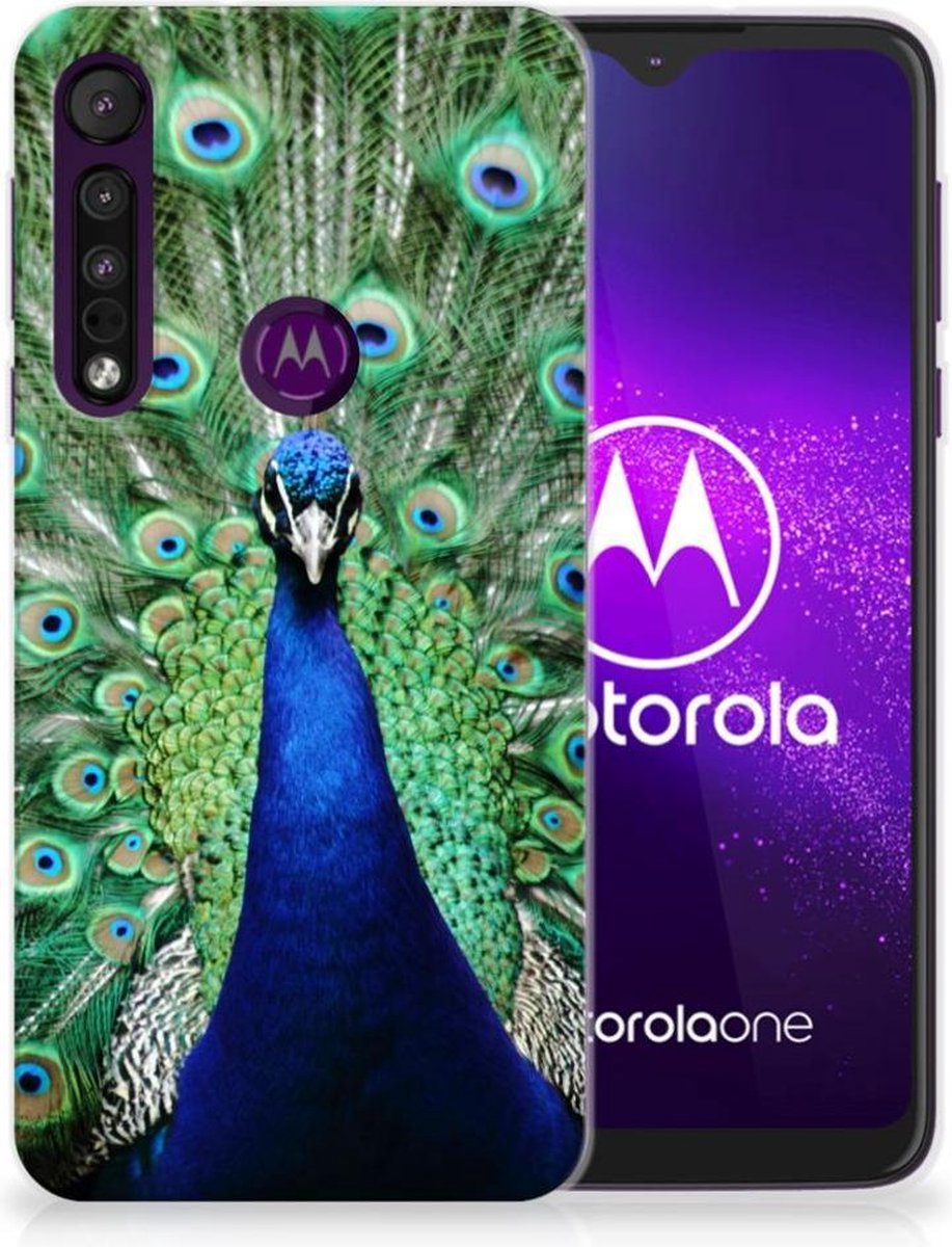 Motorola One Macro TPU Hoesje Pauw