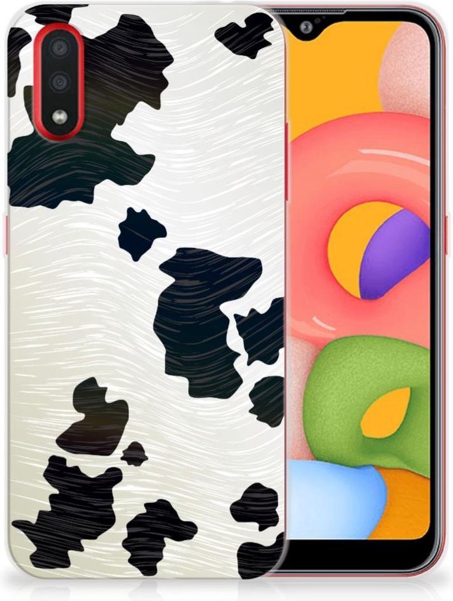 Samsung Galaxy A01 TPU Hoesje Koeienvlekken