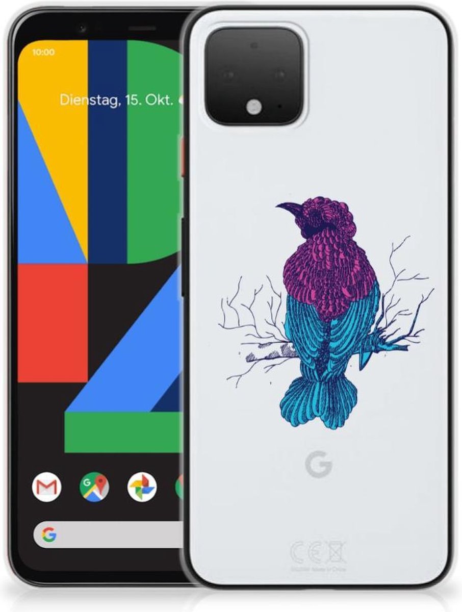 Back Cover voor Google Pixel 4 Telefoonhoesje met Naam Merel