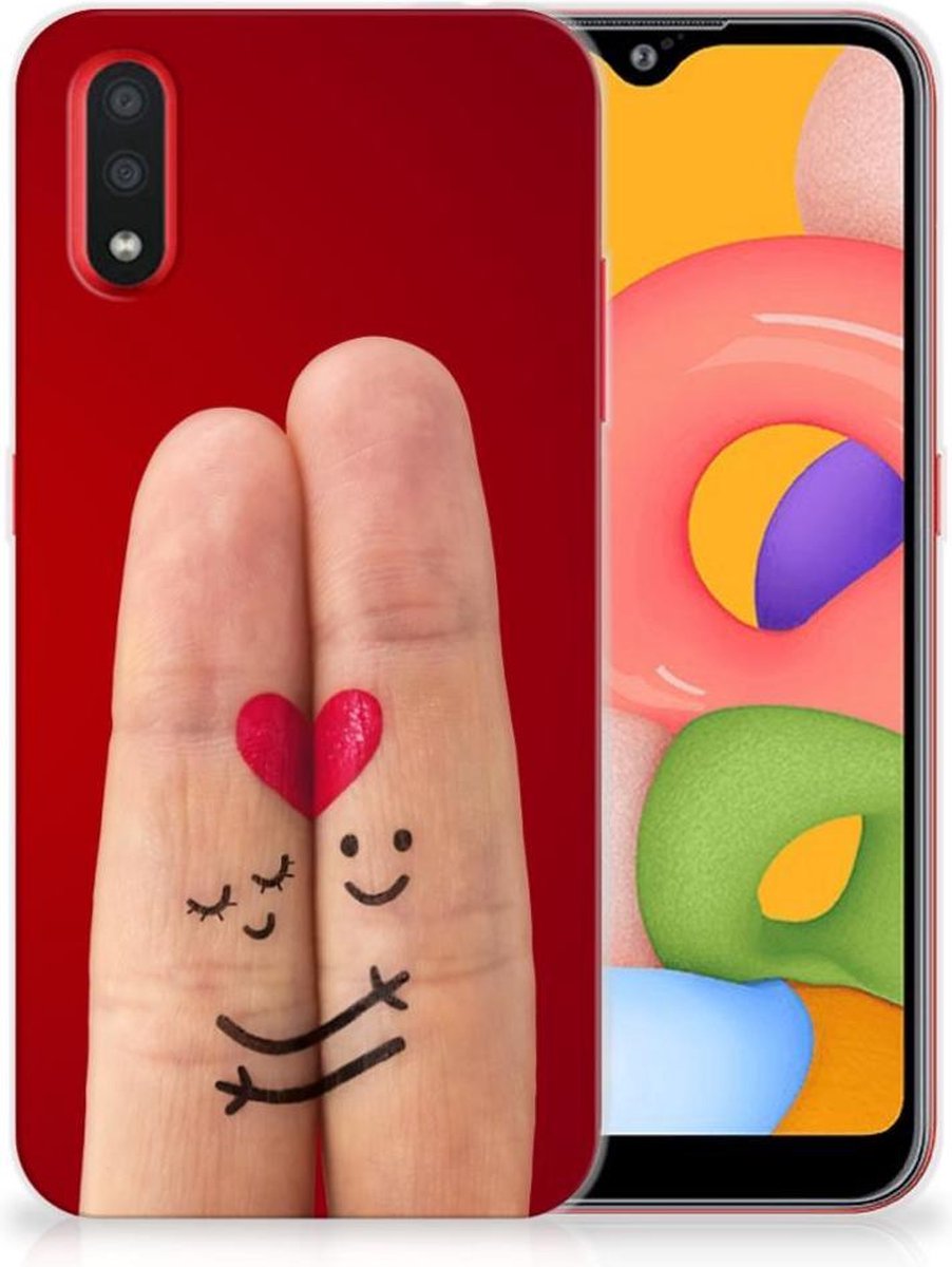 Samsung Galaxy A01 Silicone Back Cover Liefde - Origineel Romantisch Cadeau