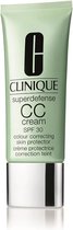 Clinique Superdefense CC Cream Hydrating Colour Corrector SPF 30 All Types - Medium Deep - 40 ml