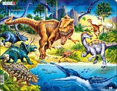 Larsen Maxi NB3 puzzle Puzzle à formes 57 pièce(s) Dinosaures