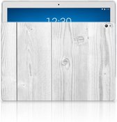 Lenovo Tab P10 Silicone Tablet Cover White Wood