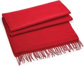 Fijn geweven sjaal rood voor volwassenen - Klassieke Beechfield sjaals oversized
