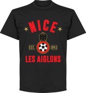 OGC Nice Established T-Shirt - Zwart  - S