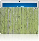 Lenovo Tab P10 Silicone Tablet Hoes Green Wood