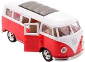 Johntoy Volkswagen Bus T1 1:38 Die-cast Pull Back Rood