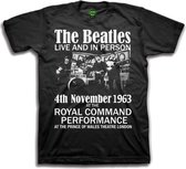 The Beatles Kinder Tshirt -Kids tm 10 jaar- Live & In Person Zwart