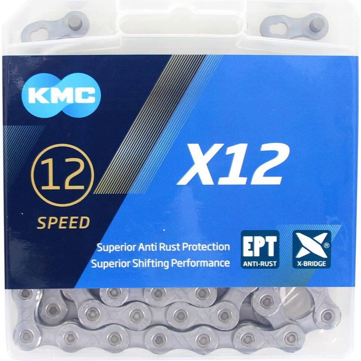Ketting 12 speed KMC X12 EPT 126 schakels - zilver