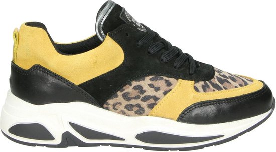 Bullboxer dames dad sneaker - Oker geel - Maat 39 | bol.com