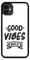 iPhone 11 Hardcase hoesje Good Vibes - Designed by Cazy