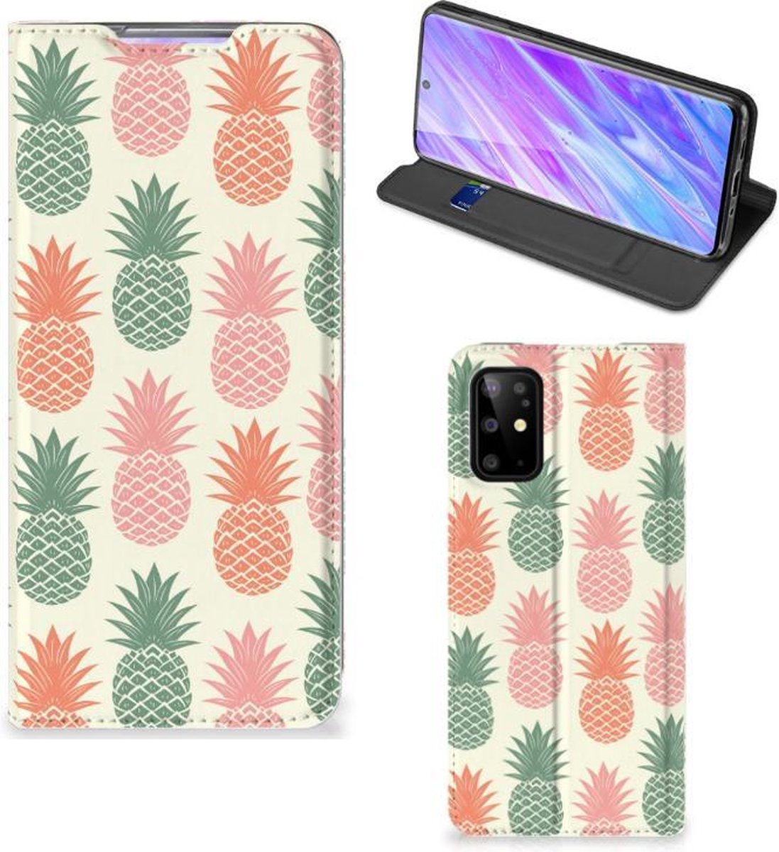 Samsung Galaxy S20 Plus Flip Style Cover Ananas