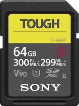 Bol.com Sony Tough Professional SDXC 64 GB - CL10 UHS-II R300 W299 U3 V90 aanbieding