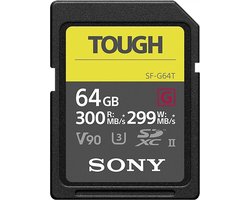Sony Tough Professional SDXC 64 GB - CL10 UHS-II R300 W299 U3 V90