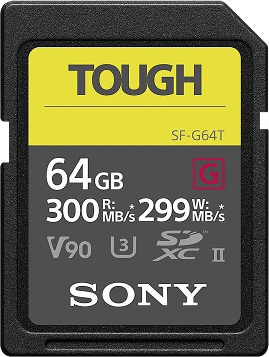 Sony Professional SDXC 64 GB - CL10 UHS-II R300 W299 U3 V90 |