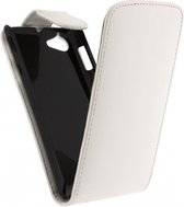 Xccess Leather Flip Case Sony Xperia L White