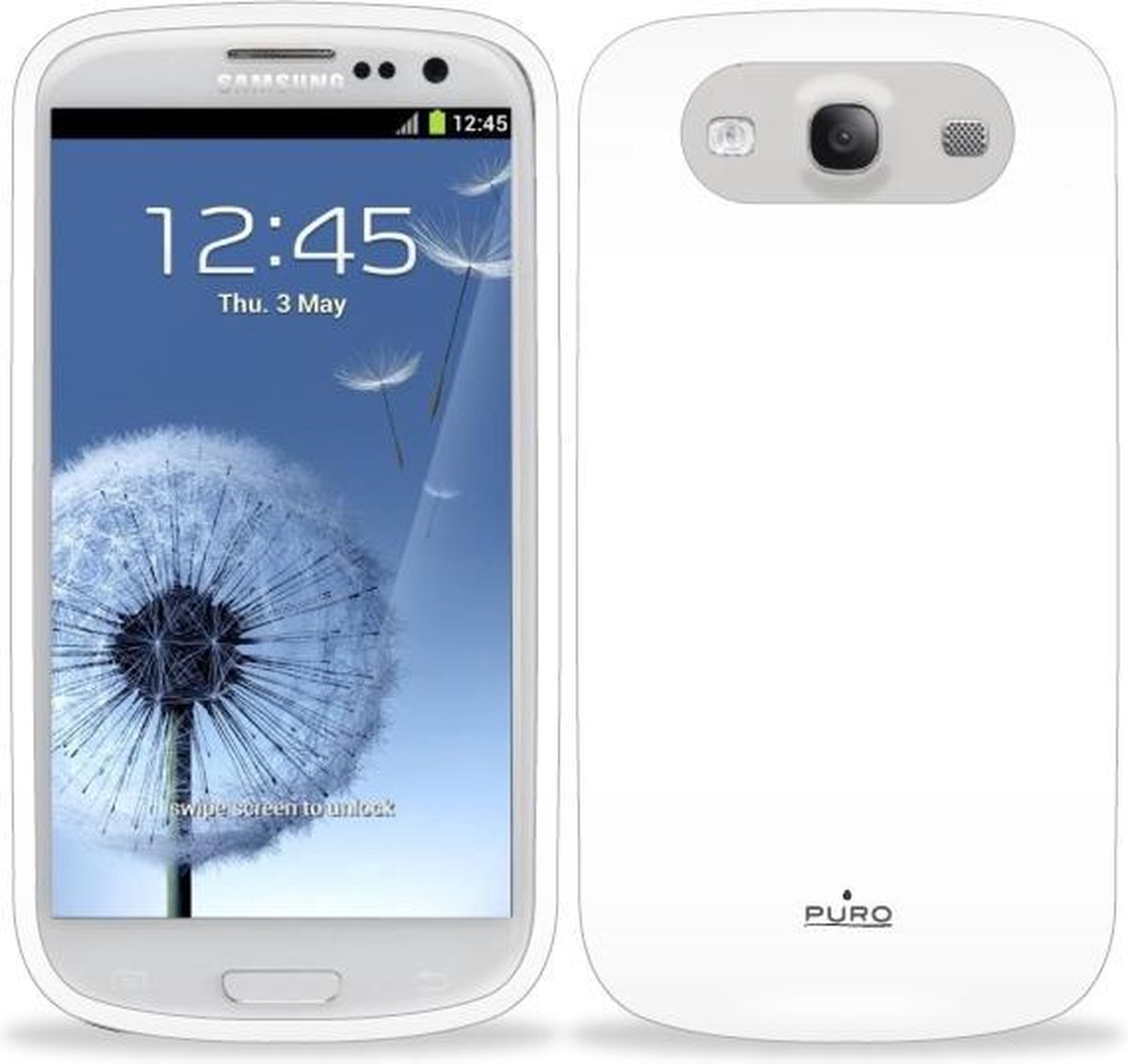 PURO Samsung Galaxy S III Plasma Back Cover - Wit