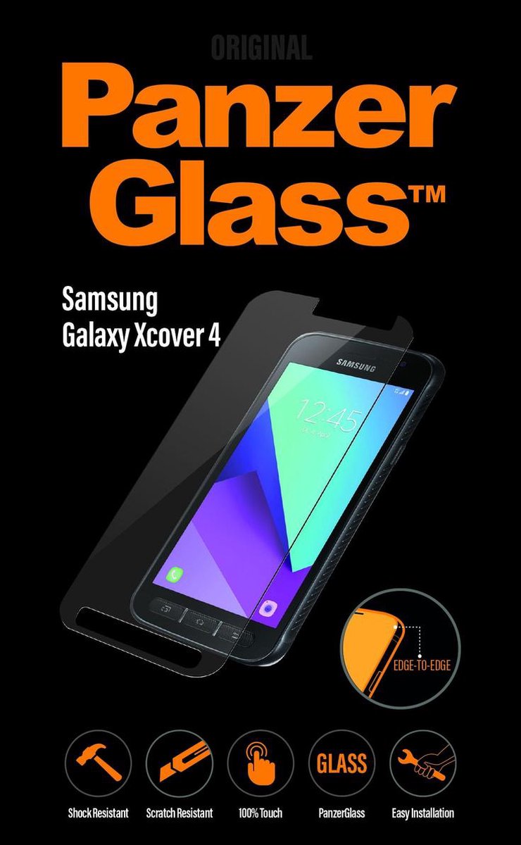 PanzerGlass Gehard Glas Screenprotector Geschikt voor Samsung Galaxy Xcover 4