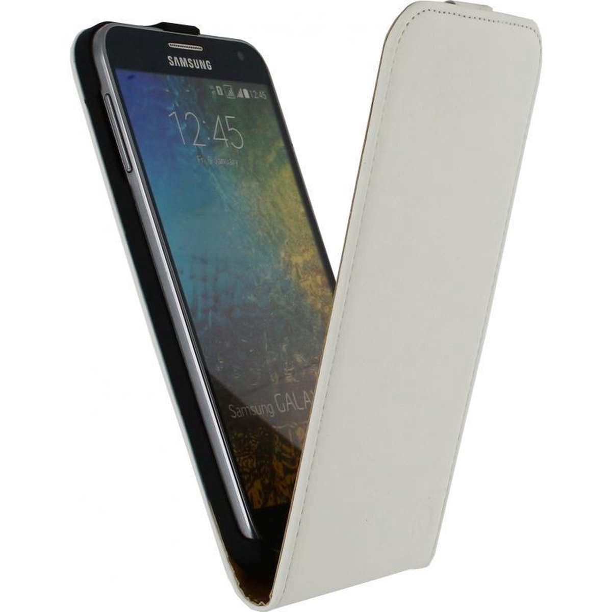 Mobilize Ultra Slim Flip Case Samsung Galaxy E5 White