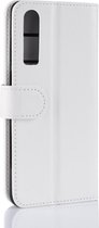 Huawei P30 Hoesje - Mobigear - Wallet Serie - Kunstlederen Bookcase - Wit - Hoesje Geschikt Voor Huawei P30