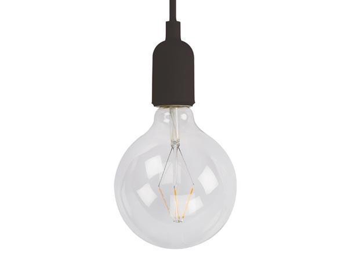 Calex Lamphouder E27 - Lamphouder met Snoer - Zwart