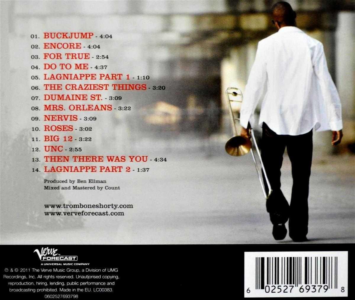 For True, Trombone Shorty CD (album) Muziek