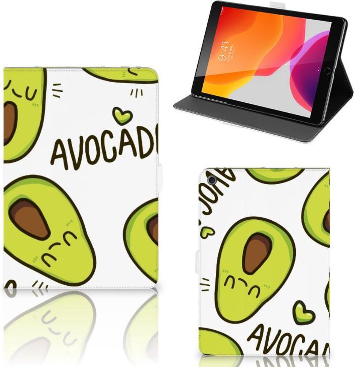 iPad 10.2 2019 | iPad 10.2 2020 | 10.2 2021 Hippe Tablet Hoes Avocado Singing