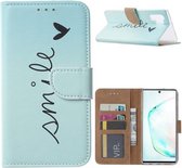 Fonu Boekmodel hoesje Smile Samsung Note 10 Plus