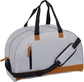 Sac de sport / sac de voyage gris avec cuir artificiel 50 cm - Sacs week-end - Sacs de football 40 litres