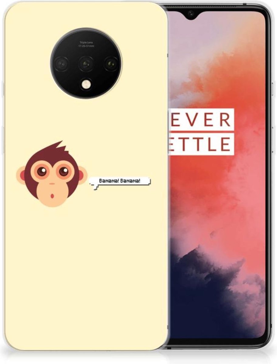 OnePlus 7T Telefoonhoesje met Naam Monkey