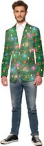 Suitmeister Christmas Green Tree Jacket - Heren jasje - Lichtgevend - Kerstblazer - Maat L
