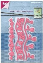 Embossing - Joy!Crafts snij- embosstencil Mery's viooltje golf border