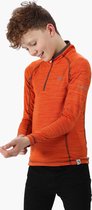 Regatta - Berley Langemouw Kinder Poloshirt - Rusty Orange - Maat 152