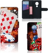 Nokia 7.2 | Nokia 6.2 Wallet Case met Pasjes Casino
