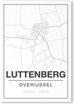 Poster/plattegrond LUTTENBERG - A4