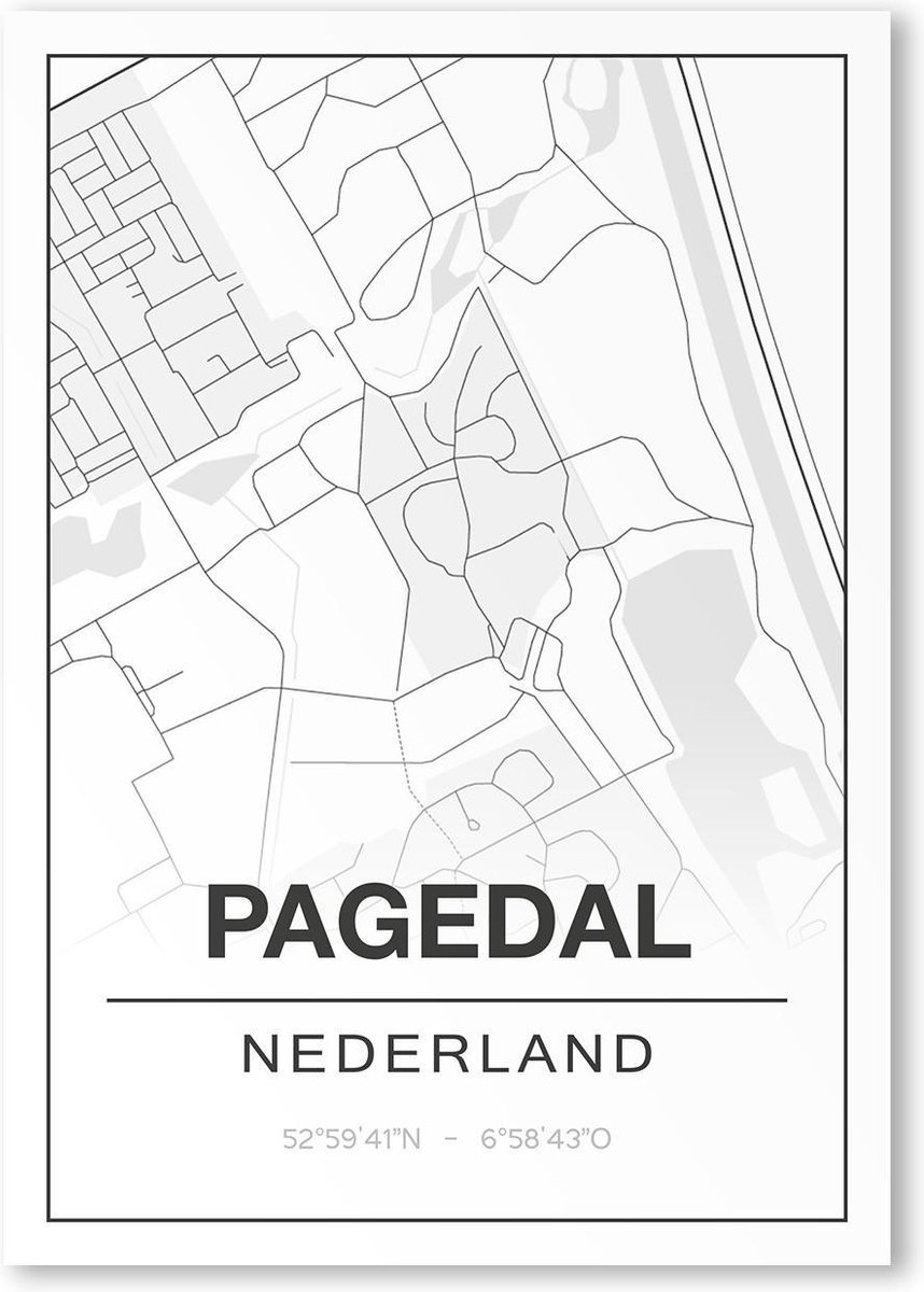 Poster/plattegrond PAGEDAL - A4
