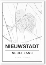 Poster/plattegrond NIEUWSTADT - 30x40cm