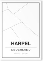 Poster/plattegrond HARPEL - 30x40cm