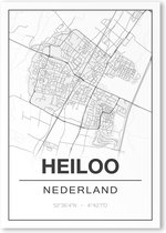 Poster/plattegrond HEILOO - 30x40cm