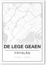 Poster/plattegrond DE LEGEGEAEN - 30x40cm