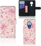 Nokia 7.2 | Nokia 6.2 Hoesje Pink Flowers